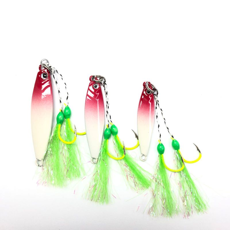 Jigpara Glow Blue + Assist Double Hook Neon #11