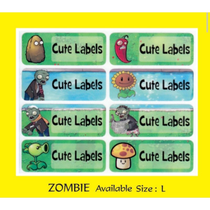 

Label Nama Import Waterproof "ZOMBIE