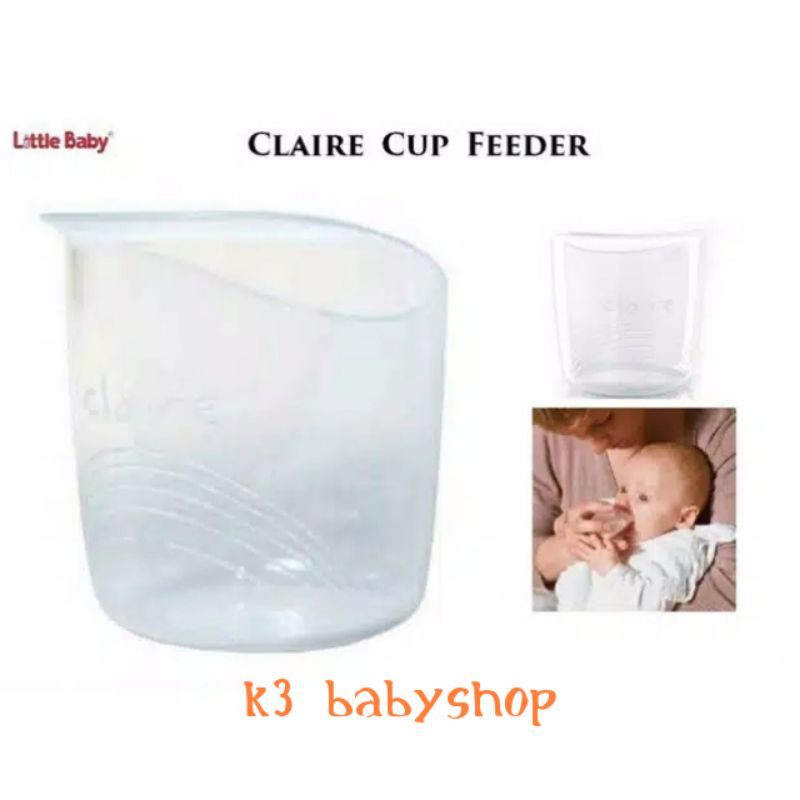 Little Baby Cup Feeder Claire Gelas menyusui asi bayi cangkir asi asip anti bingung puting