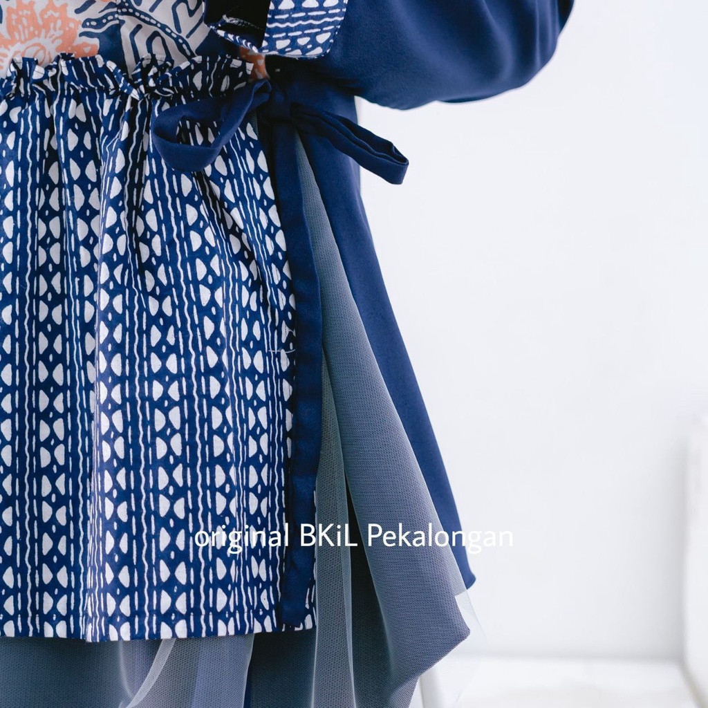 Mc Batik Couple - Sania Ruffle Batik Couple Ori Ndoro Jowi Ready Seragam M L XL XXL Jumbo