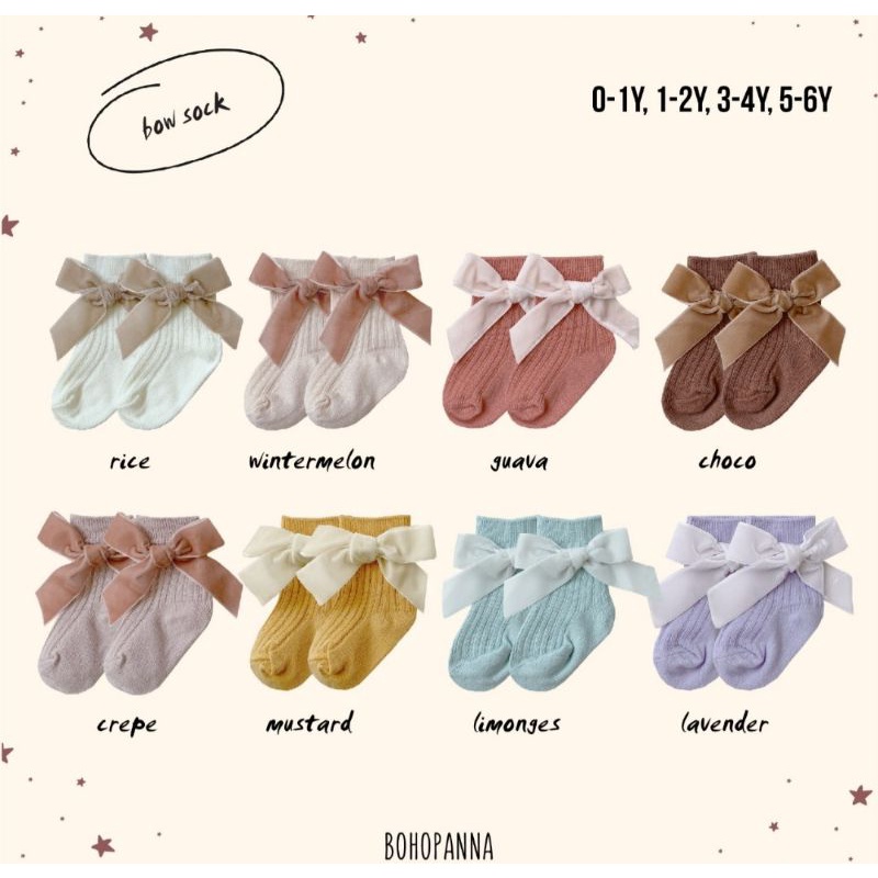 Bow Sock BohoPanna B19