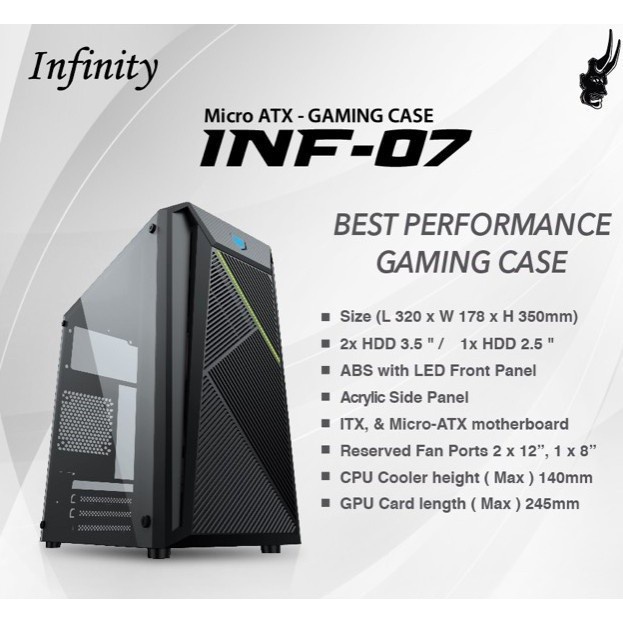 CASING INFINITY INF-07 + PSU 250WATT