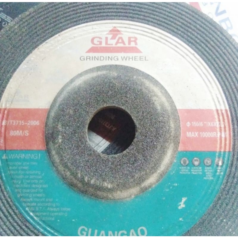 BATU GLAR GRINDING WHEEL ASLI USA, dengan tebal 6mm diameter 150mm)