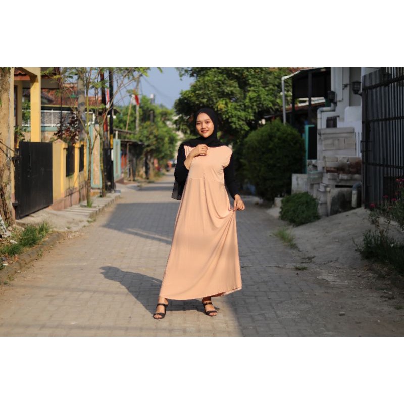 Gamis Kutung Busui Inner/Lekbong/Tanpa Lengan M