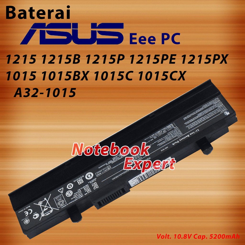 Baterai Original Asus Eee Pc 1015 1015p 1015peb 1015ped 1015pw 1215 1016 Black Shopee Indonesia