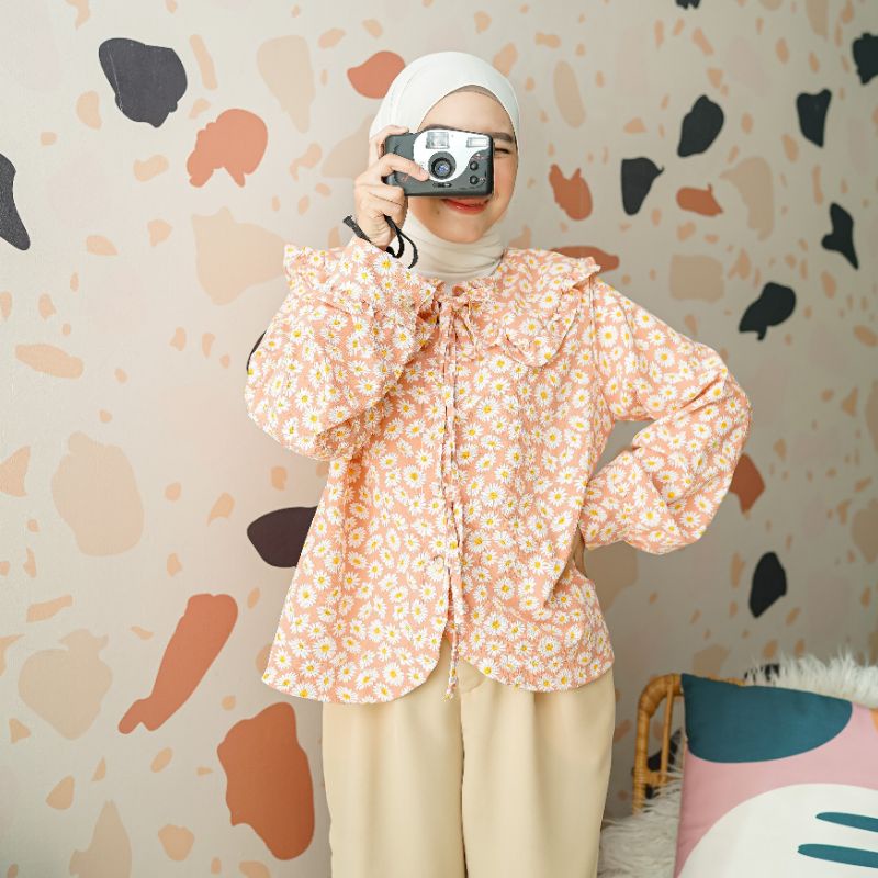 Daisy Rempel Flowers Blouse