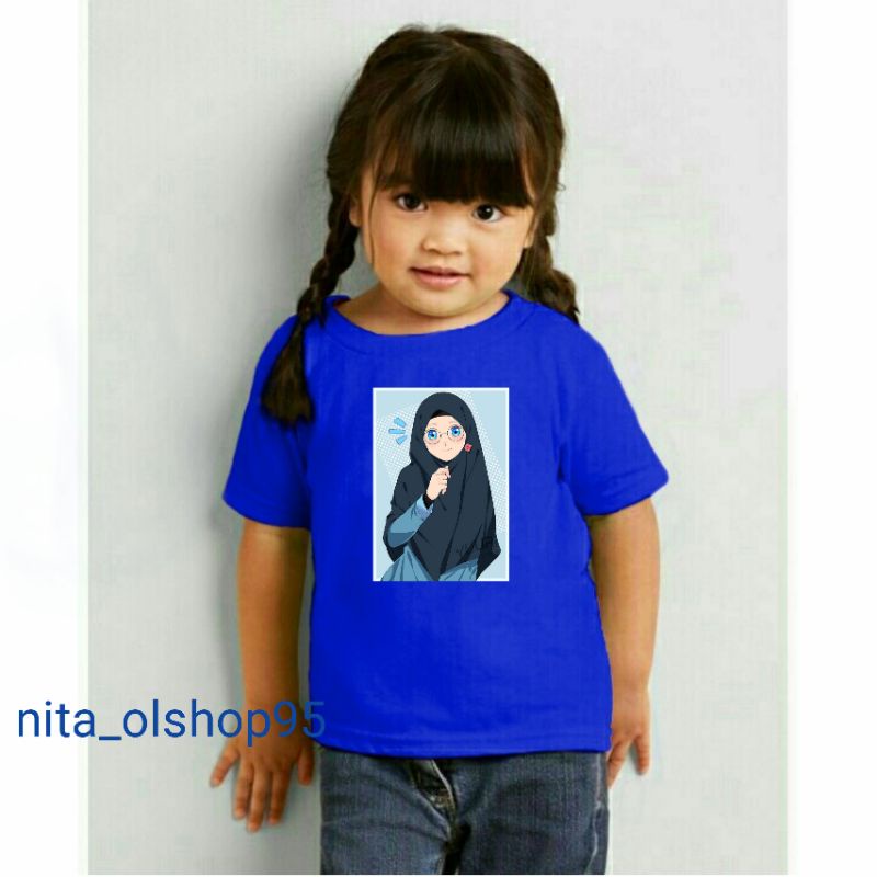 baju anak karakter, baju anak lucu, baju anak hijaber