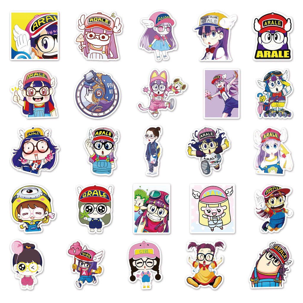 Zhang ARALE kartun graffiti stiker bagasi skuter sepeda otomotif dekoratif pasta stiker dekoratif