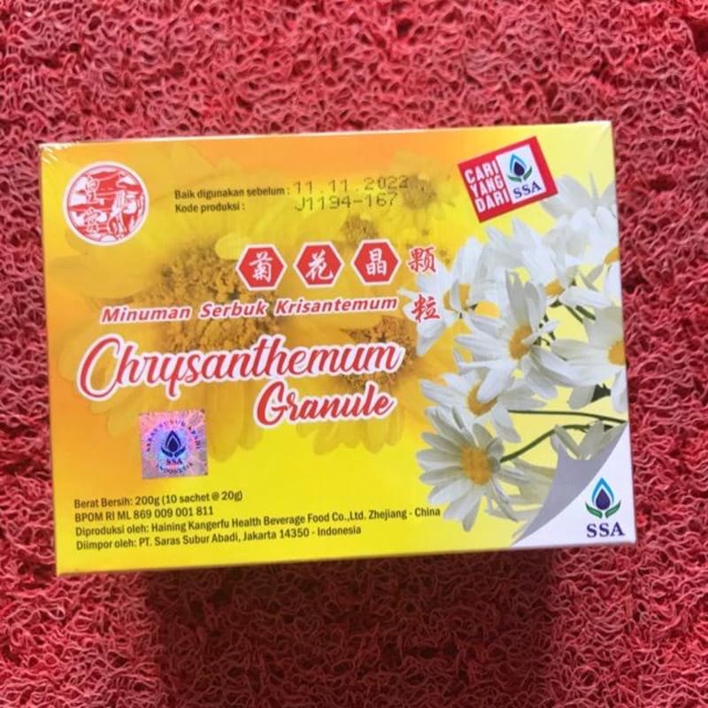 Chrysanthemum Granule crysatal teh bunga kembang PT SSA