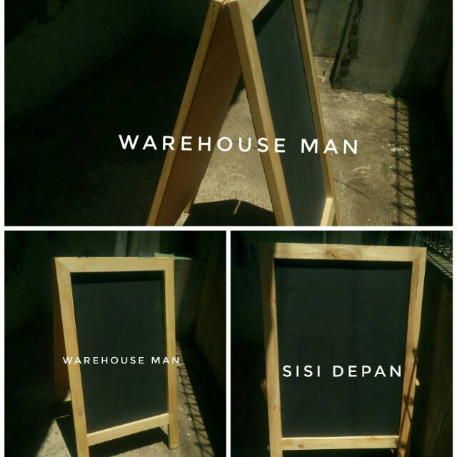 

[C01] papan tulis kayu 2 muka 70 x 44