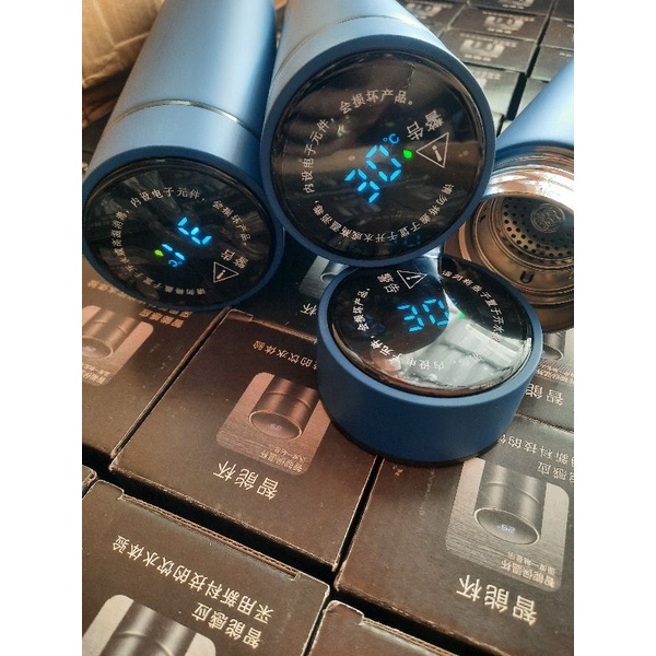 termos led stainless dengan digital temperatu & termos stainless polos
