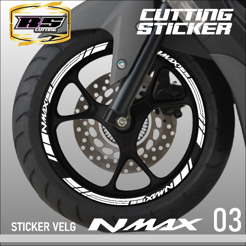 Jual Stiker Cutting Velg Ban Nmax Aksesoris Stiker Cutting Sticker List Velg Motor Yamaha Nmax