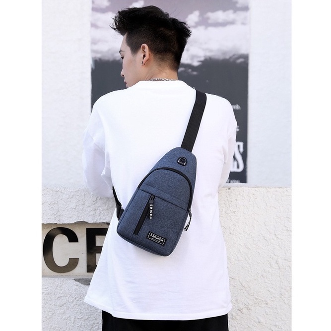 Tas Selempang Pria Casual Leusure Men Sling Chest Bag