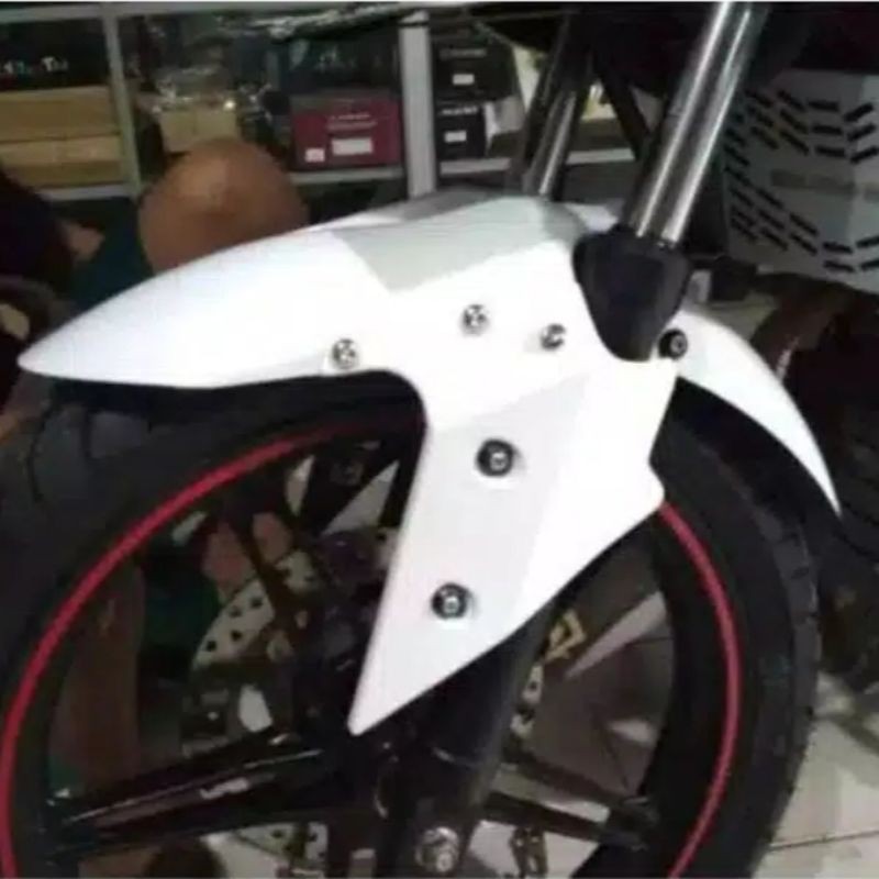Spakbor Depan Model Ninja Fi Model Sambungan Universal Vixion,R15,Cb150r,Byson,Megapro,Versa Dll
