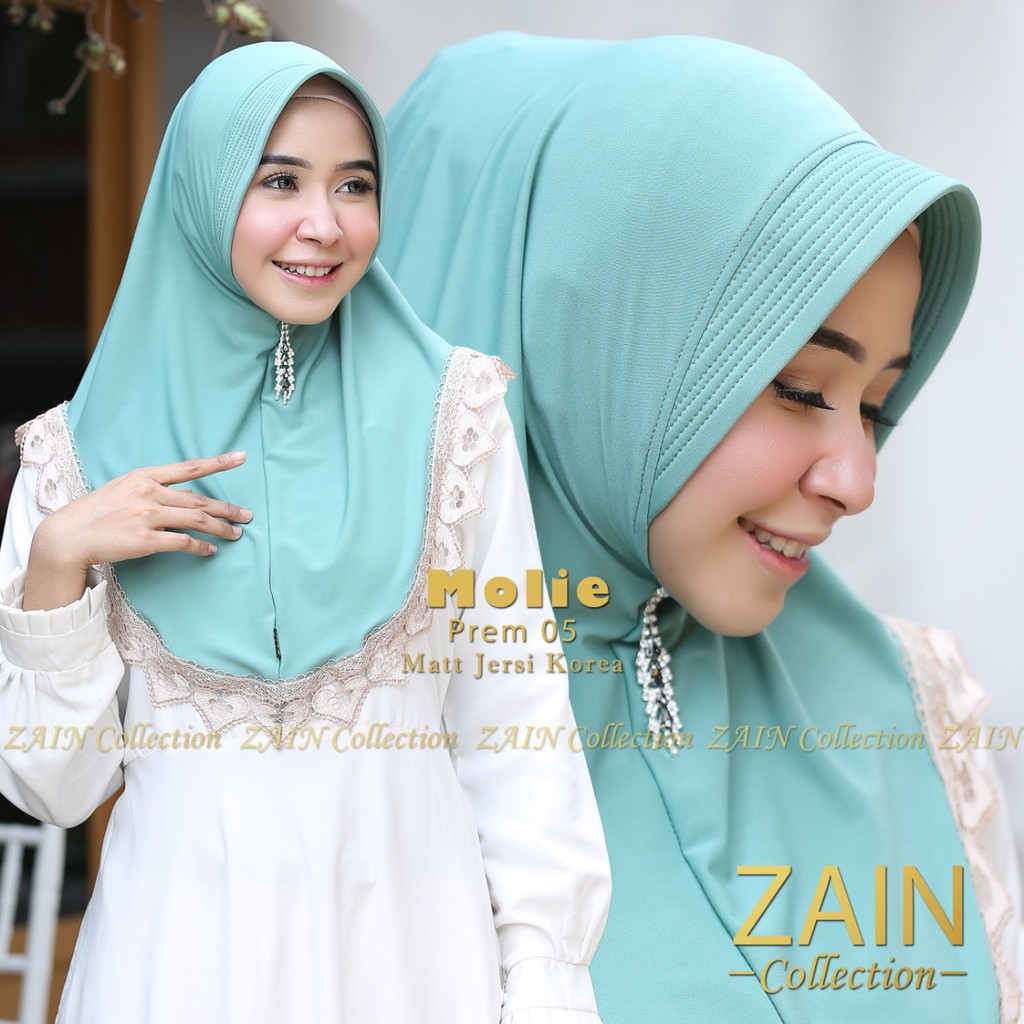 ZAIN COLLECTION TERBARU TERLARIS!! HIJAB INSTAN MINI BEST SELLER MOLIE PREM ORIGINAL VARIASI RENDA-8