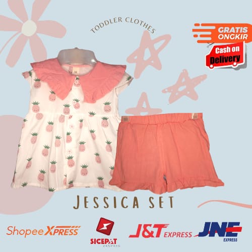 JESSICA SET SETELAN BAJU ANAK PEREMPUAN