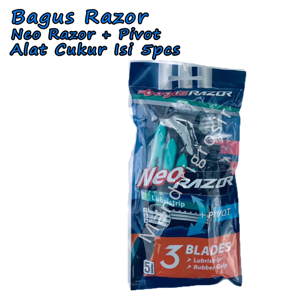 Bagus Yamazaki * New Razor 3 Blades+Pivot * Alat Cukur * 5 razors