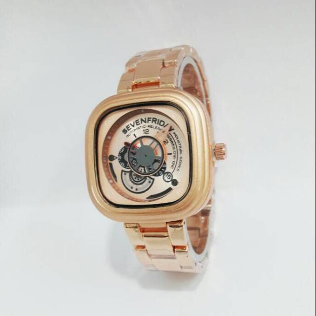 JAM TANGAN WANITA SEVEN FRIDAY LADIES RANTAI MEWAH CLASSIC SIMPLE ELEGAN