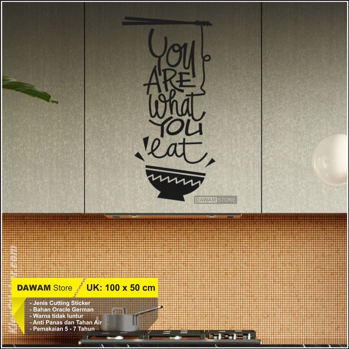 Cutting Stiker Dinding Dapur Wall Sticker Kitchen Wall Decor Sticker Dinding Dapur Besar