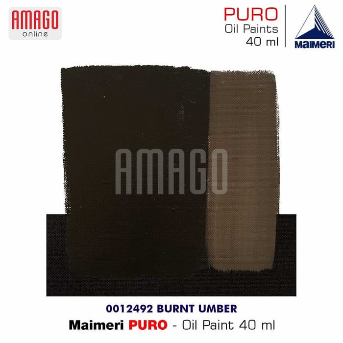 MAIMERI PURO - OIL PAINT - BURNT UMBER - 40ML - M0012492