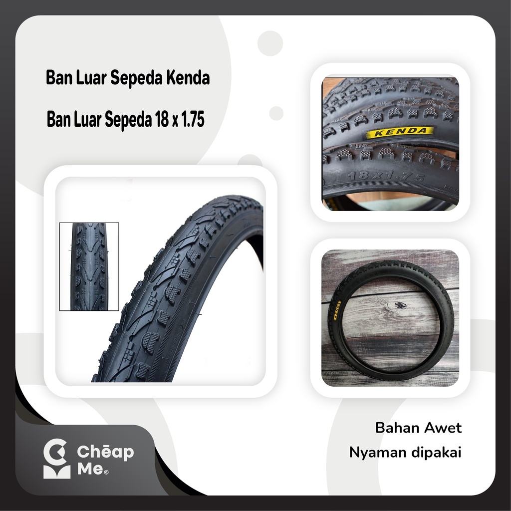 Ban Luar Sepeda 18 x 1.75 Kenda Ban Luar 18 x 1.75 Sepeda Anak, BMX / Ban Luar 18 x 1.75 / Ban Luar 