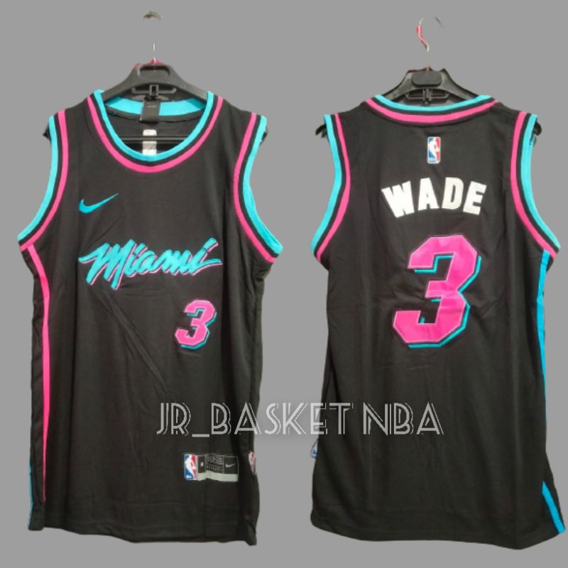 Jersey basket NBA  Wade MIAMI HEAT Jersey Basketball Wade Grade Ori Jersey basket Miami heat Wade Je