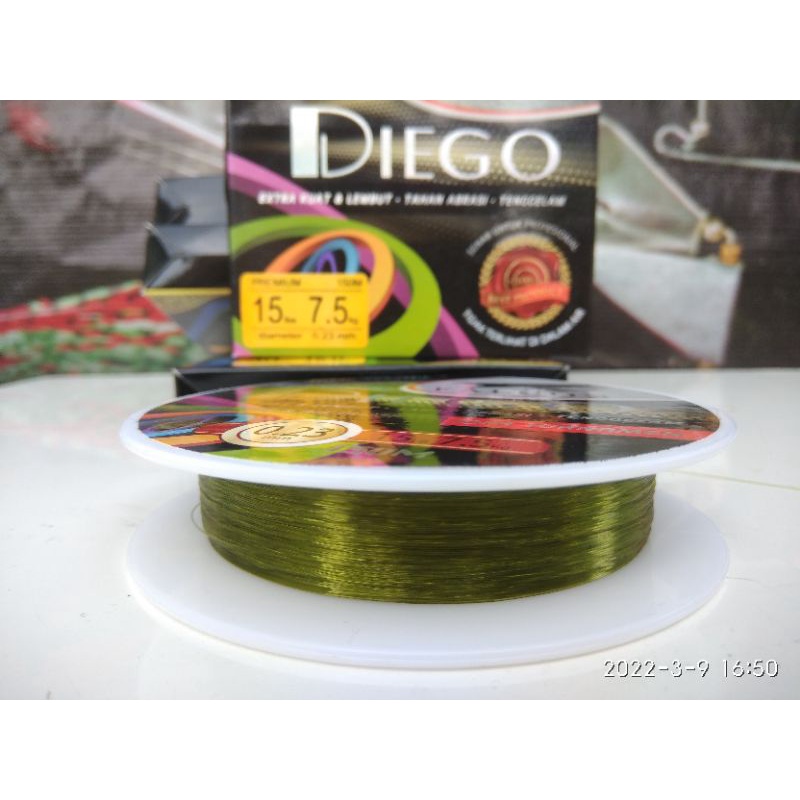 Senar Pancing Anti Keriting Falcon DIEGO. Benang Pancing Kuat lembut tahan abrasi tenggelam
