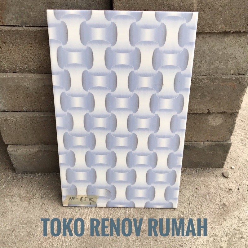 keramik dinding 25x40 motif anyam (mengkilap)/ keramik kamar mandi/ keramik dapur