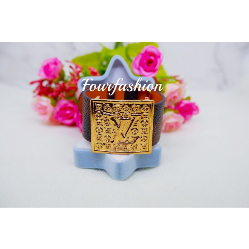 Fourfashion Liontin Gelang Jam/Sabuk 3CM LV &amp; Gcci