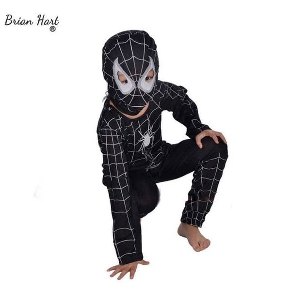 kostum baju anak spiderman hitam venom topeng kain / BAJU VENOM SPIDERMAN KAIN