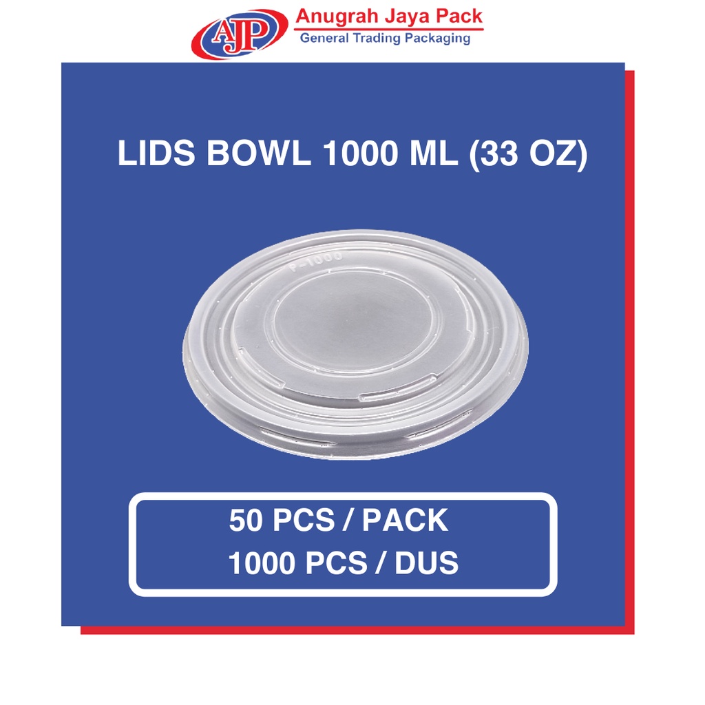 Tutup Paper Bowl / Lids Paper Bowl 1000ml (33 OZ)