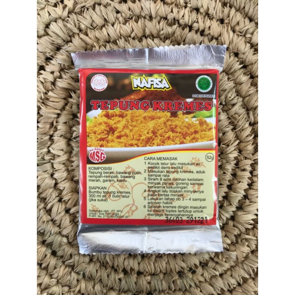 

Bumbu instan nafisa tepung kremes no msg