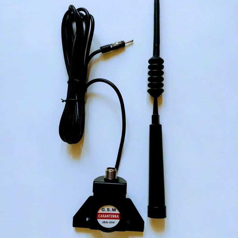 antena antenna jepit kap mesin / bagasi pintu belakang motor mobil radio am fm hitam JBA 204