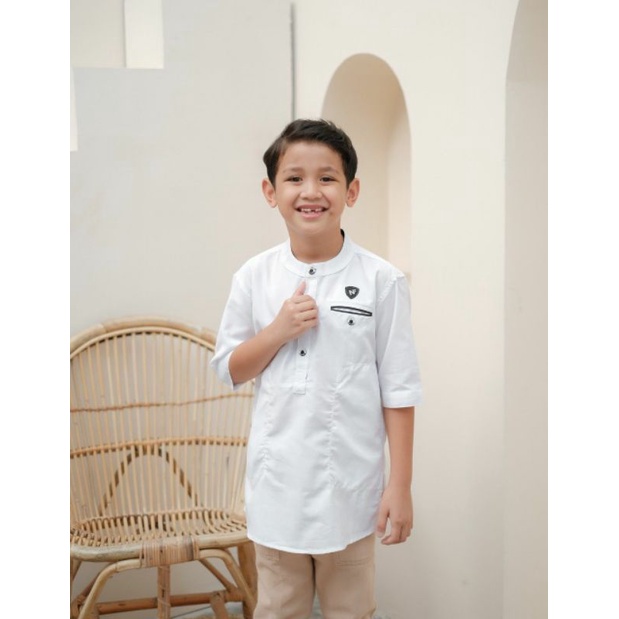 Baju Koko Kurta Dewasa dan anak Lengan 3/4 Material Toyobo Adem Serap Keringat