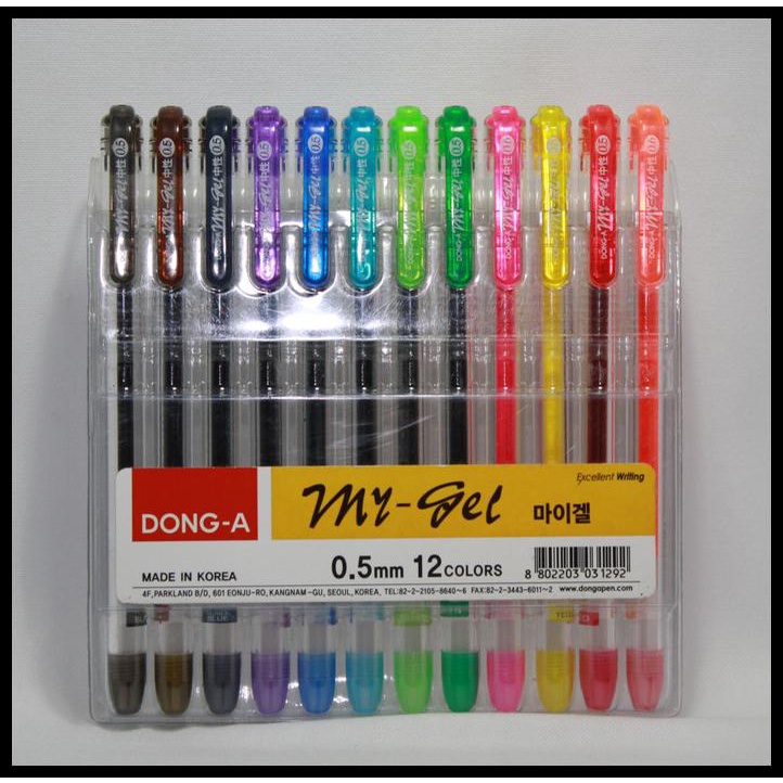 

Daisydooo | Pulpen/Pen/Gel Pen My Gel Set 12 Warna / Korea