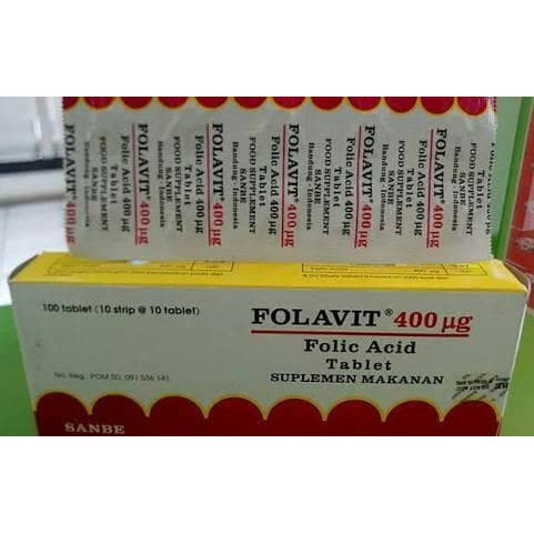folavit 400 ug (asam folat)