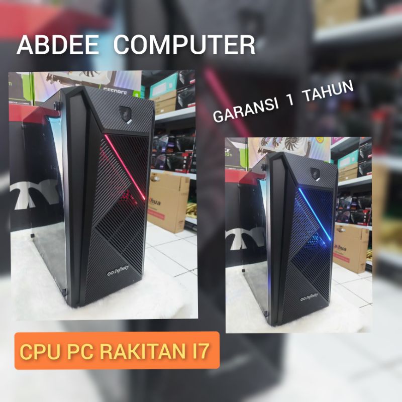 CPU RAKITAN PC CORE I7 RAM 8 GB SSD 128 GB PC ADMIN GARANSI 1 TAHUN