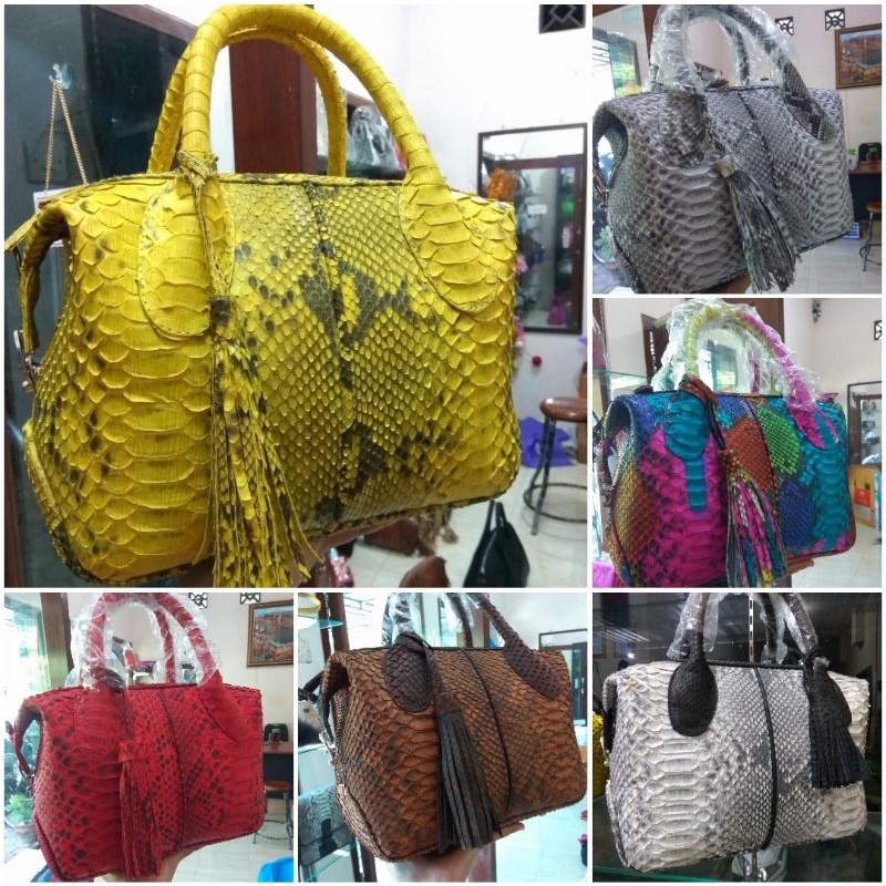 Best Seller - Tas Wanita Kulit Ular Asli Natalie original phyton