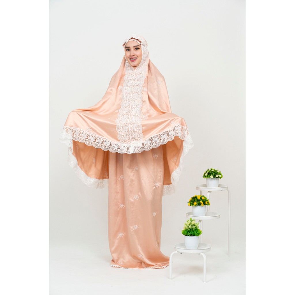 Mukena dewasa SYR syahrini bordir velvet premium