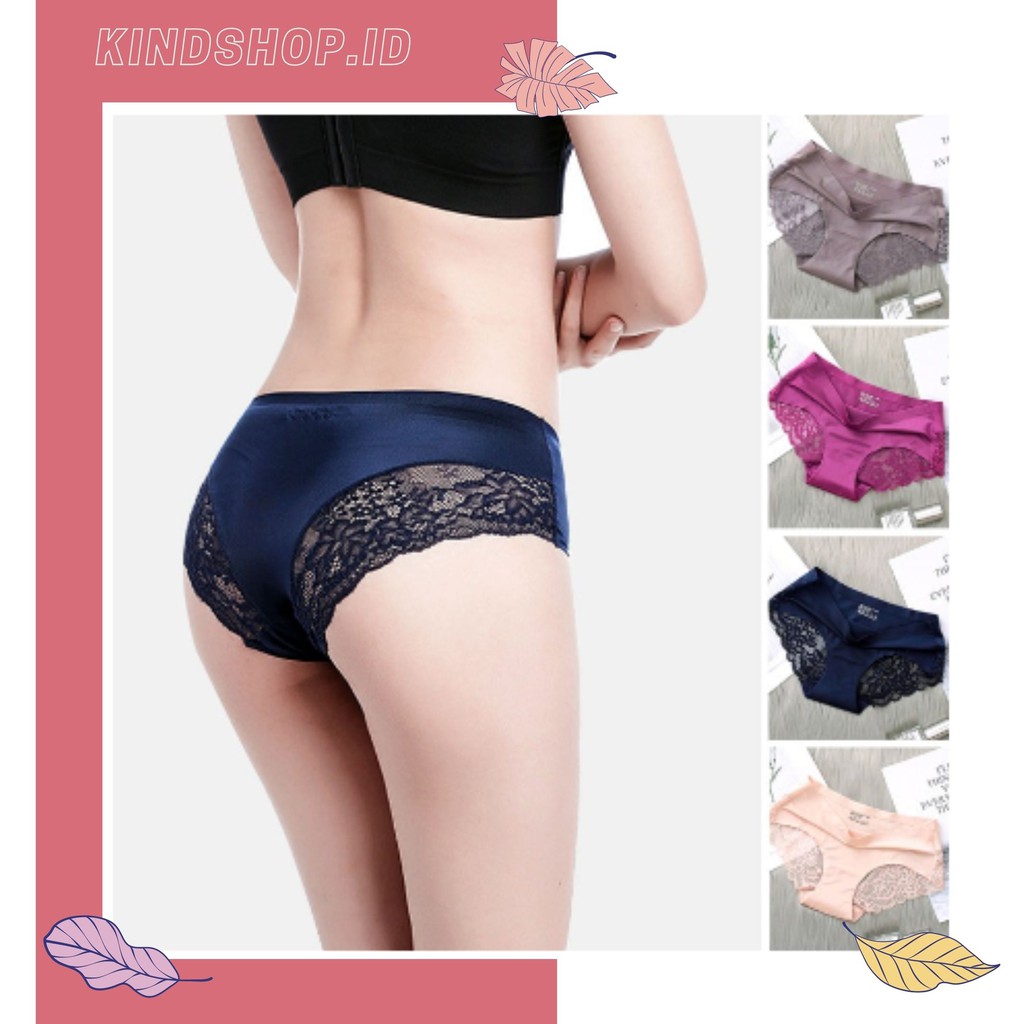 KINDSTORE❤ | [RENDA] Celana Dalam Seamless Renda / Pakaian Dalam Wanita / Underwear with lace