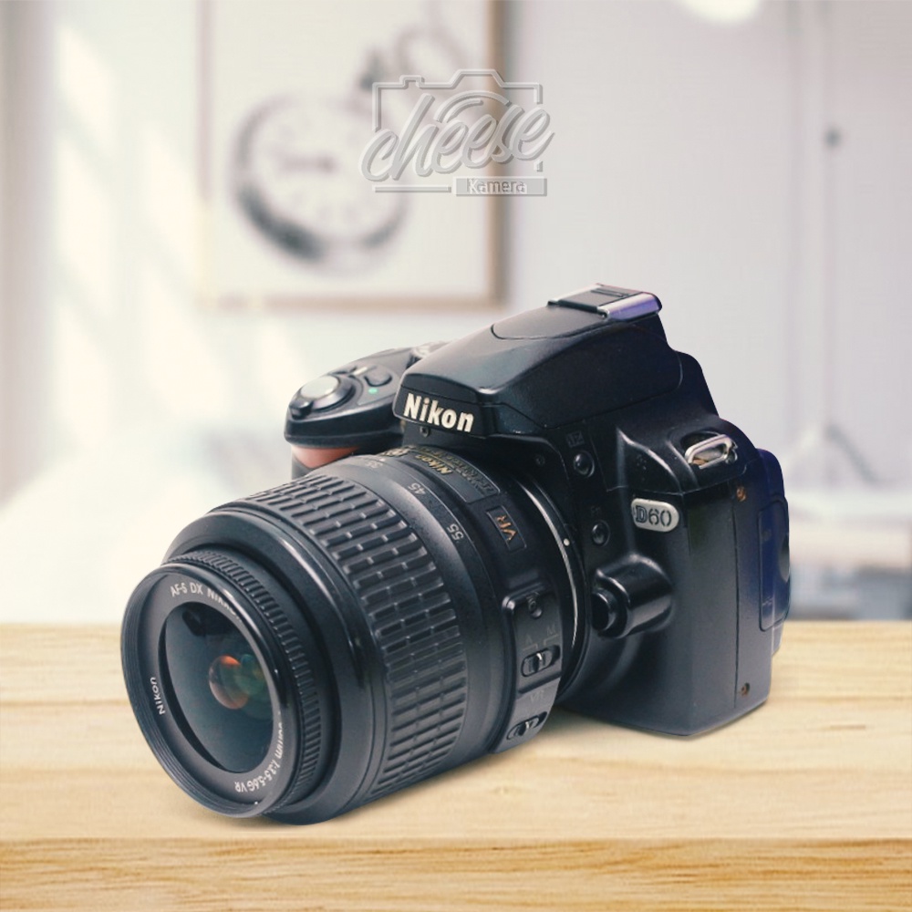 NIKON D60 D40 NO VIGNET KAMERA DSLR PEMULA FULLSET SIAP PAKAI TERMURAH