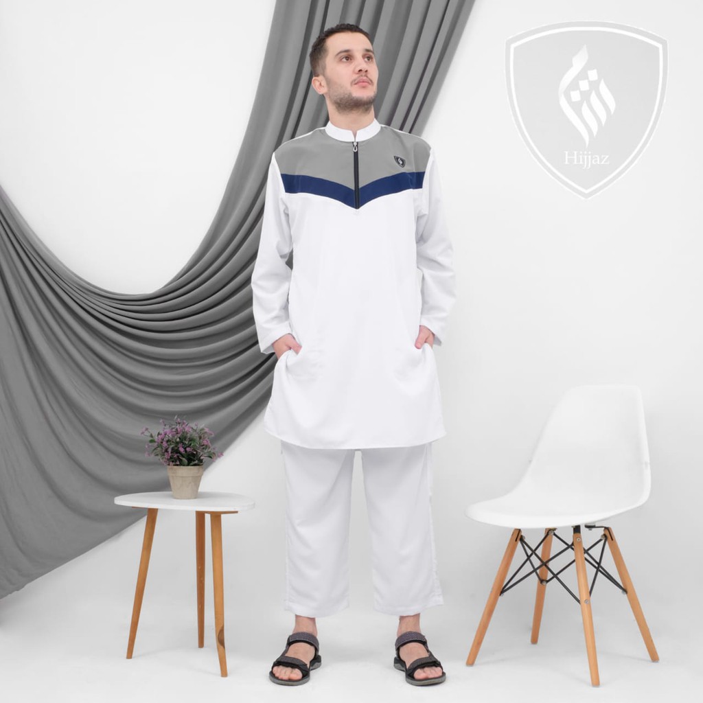 MOESLEM HIJRAH ~ Setelan kurta pakistan pria dewasa - koko setelan dewasa - Free Peci Dan Tasbih - b