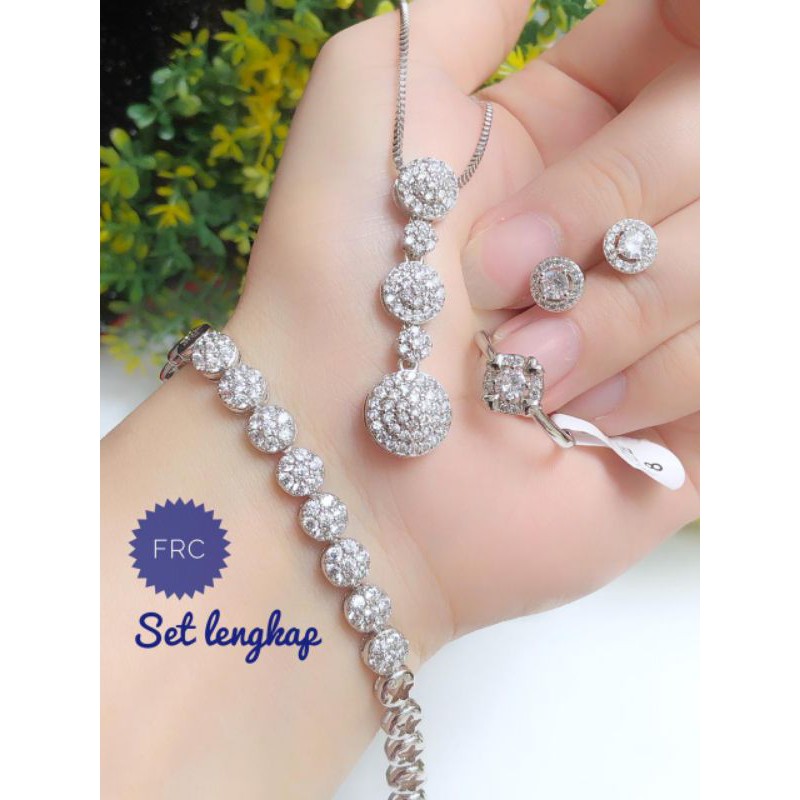 [xuping] paket perhiasan xuping berlian putih 091220