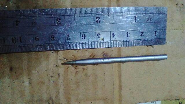 Eceran Mata Solder Tni-u Tu-30w Lurus Lancip P6.5cm X D3.5mm - Putih Chrome