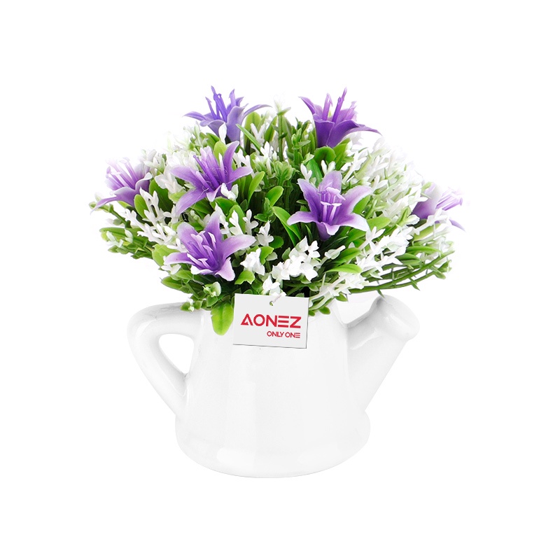 Aonez bunga hias bunga artificial murahbunga mini hiasan tanaman kaktus hias dengan pot-7