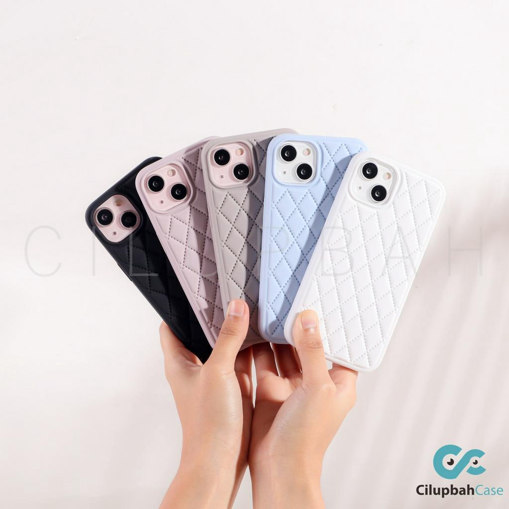 Silicone Rhombic Full Cover for iPhone 13 Pro Max / 14 Pro Max