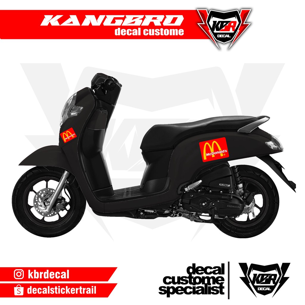 Stiker Scoopy Striping Scoopy MC Donald