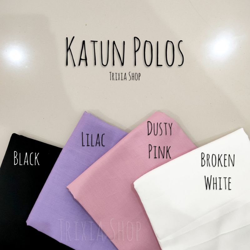 [Trixia] Kain Katun Jepang Tokai / Poplin Polos Grade A