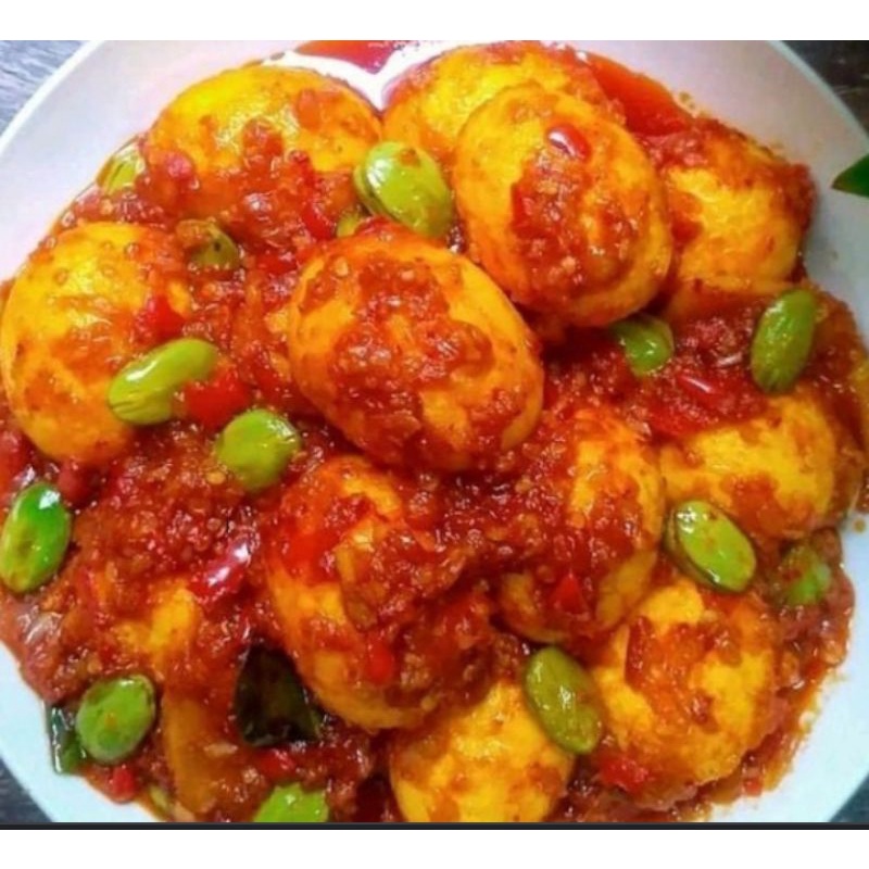 

PO YA PESAN SEKARANG KIRIM BESOK Untuk Telur Balado+ Pete,