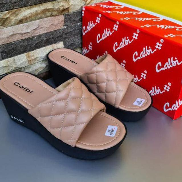 (LANGSUNG ATC..) Wedges Wanita sandal Wanita Pesta Premium (Wedges Calbi -Wedges Bunga)